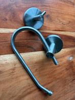 Wc rolhouder RVS + Handdoek haakje, Ophalen of Verzenden, Zo goed als nieuw, Rvs, Toilet
