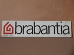 Vintage karton reclame bord Brabantia '60 oud bordje 53x13cm, Reclamebord, Gebruikt, Ophalen of Verzenden
