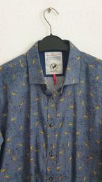 A Fich Named Fred Overhemd Maat L, Kleding | Heren, Ophalen of Verzenden, Zo goed als nieuw, Blauw