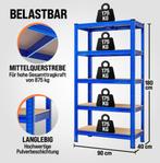 2x Stellingkast stelling opbergrekken blauw GRATIS BEZORGD!, Verzenden, Nieuw
