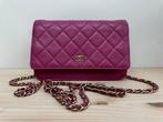 Chanel wallet on chain pink, Ophalen of Verzenden, Gebruikt, Roze