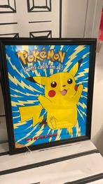 Pokemon Pikachu original poster karton ingelijst, Ophalen of Verzenden, Tv, Actiefiguur of Pop