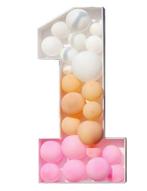 Te koop! Cijfer 1 voor ballonnen 75 cm €15, Versiering, Ophalen of Verzenden, Zo goed als nieuw, Verjaardag