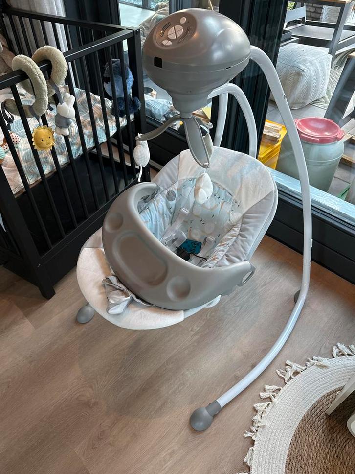 Blij'r Beau Schommelstoel - Blauw, Kinderen en Baby's, Wipstoeltjes, Zo goed als nieuw, Schommelstoel, Overige merken, Met gordel(s) of riempje(s)