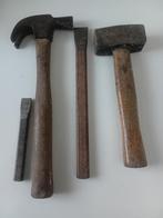 Vuist en breekijzer, klauwhamer en koudbeitel, Ophalen of Verzenden