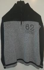 Trui/pullover met rits Broker's Line zwart/grijs maat L, Kleding | Heren, Maat 52/54 (L), Zwart, Ophalen of Verzenden, Broker's Line