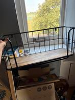Industriële Kapstok met Houten Plank, Huis en Inrichting, Woonaccessoires | Wandplanken en Boekenplanken, Ophalen, Zo goed als nieuw
