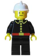 LEGO Minifig Poppetje Classic Town Fire firec001, Ophalen of Verzenden, Lego, Zo goed als nieuw