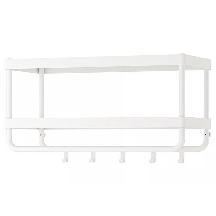 IKEA Mackapar kapstok Wandkapstok - Wit Metaal, Huis en Inrichting, Woonaccessoires | Kapstokken, Zo goed als nieuw, Wandkapstok
