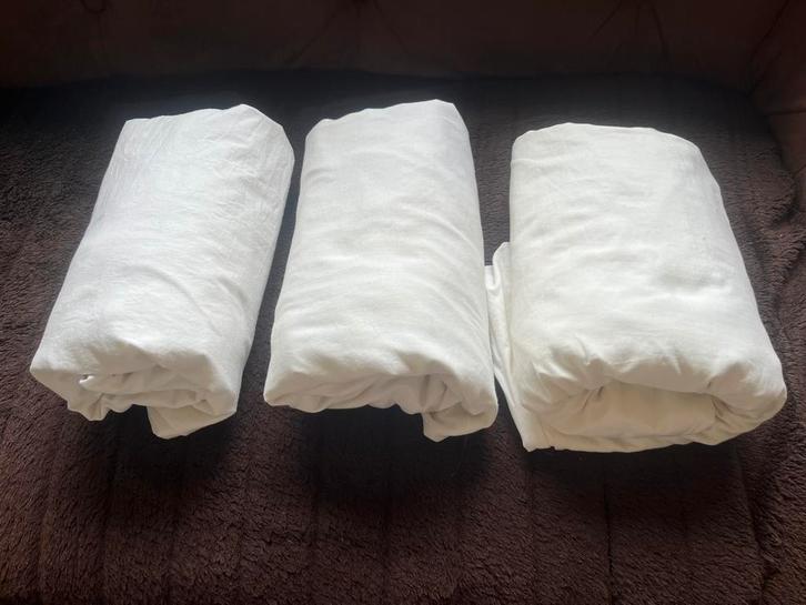 3 x IKEA hoeslaken Dvala / Gäspa  / Knoppa 1 persoons, Huis en Inrichting, Slaapkamer | Beddengoed, Zo goed als nieuw, Hoeslaken of Sloop