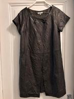 Donker bruin leren a lijn jurkje merk Day maat 40/42, Maat 38/40 (M), Bruin, Ophalen of Verzenden, Zo goed als nieuw