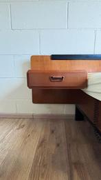 Tweepersoonsbed – Mid-Century –Stokking’s –Teakhout, Huis en Inrichting, Slaapkamer | Bedden, Ophalen, Tweepersoons, Zo goed als nieuw