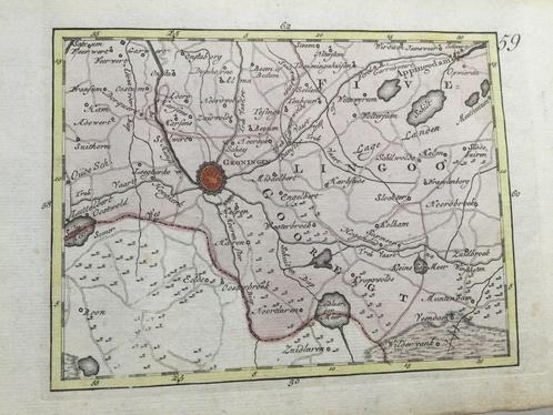 Groningen. Stad Groningen en omgeving, JC Sepp, 1773 ., Antiek en Kunst, Kunst | Etsen en Gravures, Verzenden