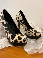 Pumps met dierenprint - Maat 35-36, Kleding | Dames, Schoenen, Ophalen of Verzenden, Zo goed als nieuw, Beige, Pumps