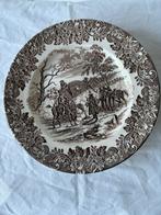 Staffordshire Engelse ontbijtbordjes (4 x), Antiek en Kunst, Antiek | Servies los, Ophalen of Verzenden