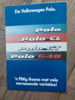 Volkswagen polo ,CL,GT,G40 brochure 1990, Volkswagen, Ophalen of Verzenden, Zo goed als nieuw, Volkswagen