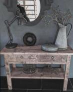 ~Stoer Sober Landelijk Houten Sidetable/Wandtafel~, Ophalen of Verzenden, Zo goed als nieuw