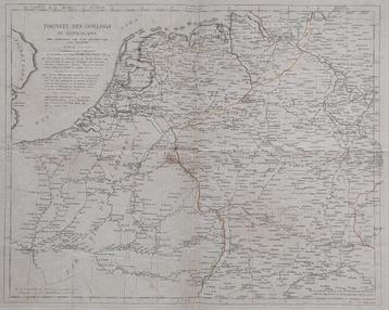 Nederland Duitsland Maaskamp Oude Kaart Gravure 1806 beschikbaar voor biedingen