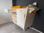 Vintage / Retro commode in gebroken wit, Ophalen, Gebruikt, 50 tot 70 cm, 100 cm of meer