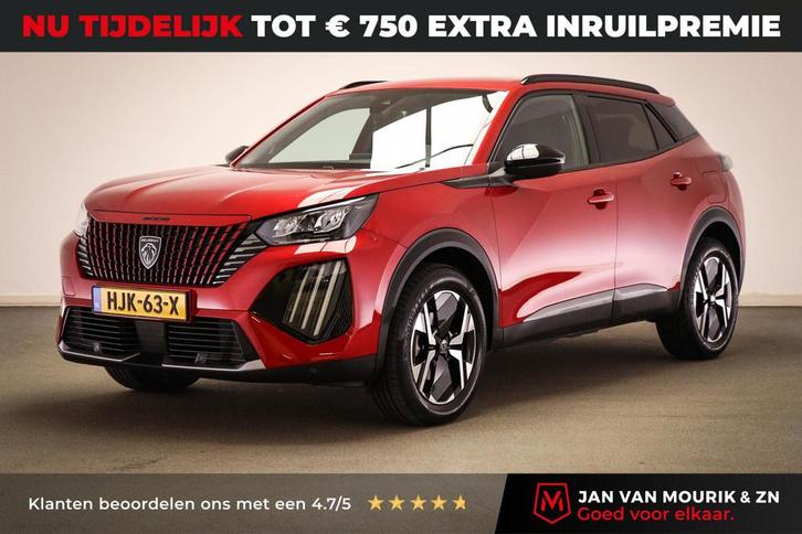 Peugeot 2008 1.2 PureTech 130 Allure | LED | HALF LEDER | DA, Auto's, Peugeot, Bedrijf, Te koop, ABS, Airbags, Airconditioning
