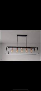 Mooie 5 lamps  hanglamp. Zwart met gouden fittingen, Minder dan 50 cm, Ophalen of Verzenden, Zo goed als nieuw