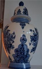 Delfts blauwe vaas met deksel, Antiek en Kunst, Ophalen of Verzenden
