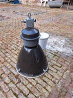 Oude Industriële Emaille Lamp, Ophalen, Gebruikt, Minder dan 100 cm, Metaal