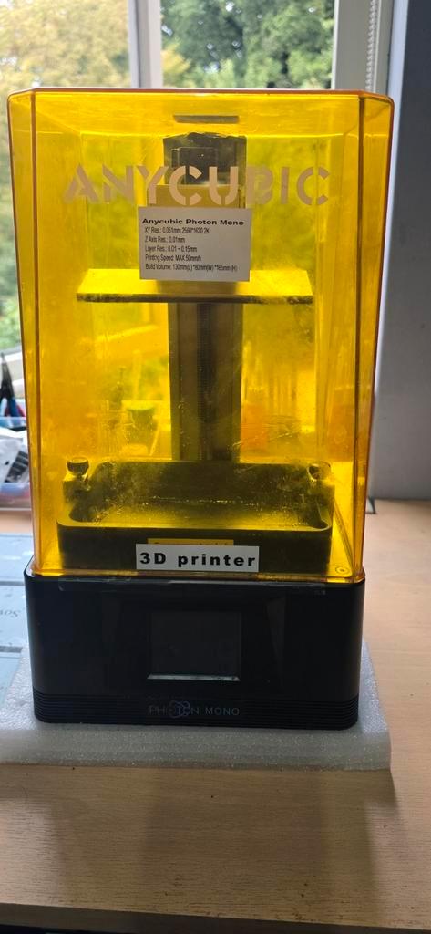 Anycubic 3D resin printer, Computers en Software, 3D Printers, Zo goed als nieuw, Ophalen of Verzenden