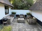 Gratis af te halen: robuuste houten buiten lounge set, Tuin en Terras, Tuinsets en Loungesets, Ophalen, 4 zitplaatsen, Gebruikt