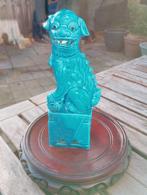 Blauw geglazuurde Chinese porseleinen Foo dog, Antiek en Kunst, Ophalen of Verzenden