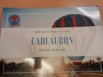 cadeaubon ballonvaart, Tickets en Kaartjes, Kortingen en Cadeaubonnen, Twee personen, Cadeaubon, Overige typen