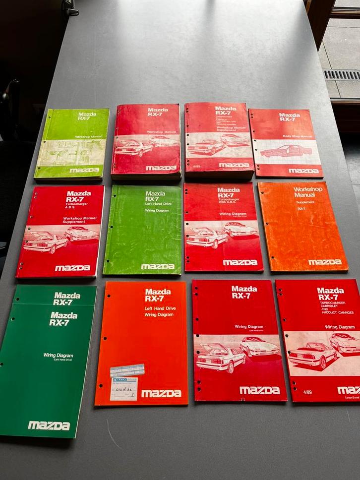 Werkplaats handboeken Mazda RX-7, Auto diversen, Handleidingen en Instructieboekjes, Ophalen of Verzenden