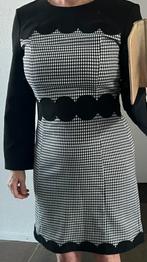 Caroline Biss jurk pied de poulle mt 38 S/M, Kleding | Dames, Maat 38/40 (M), Zwart, Ophalen of Verzenden, Zo goed als nieuw