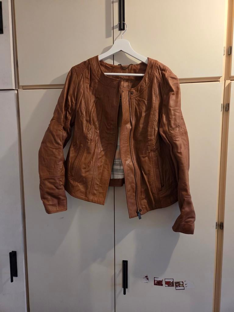 4 Leren Jasjes - Verschillende Stijlen en Maten, Kleding | Dames, Jasjes, Kostuums en Pakken, Bruin, Vero Moda, Maat 42/44 (L)