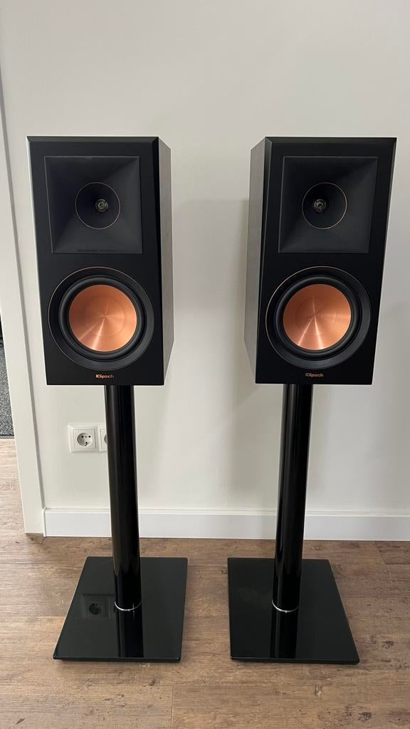 Klipsch RP-600 boekenplank speakers, Zo goed als nieuw, 120 watt of meer, Front, Rear of Stereo speakers, Ophalen