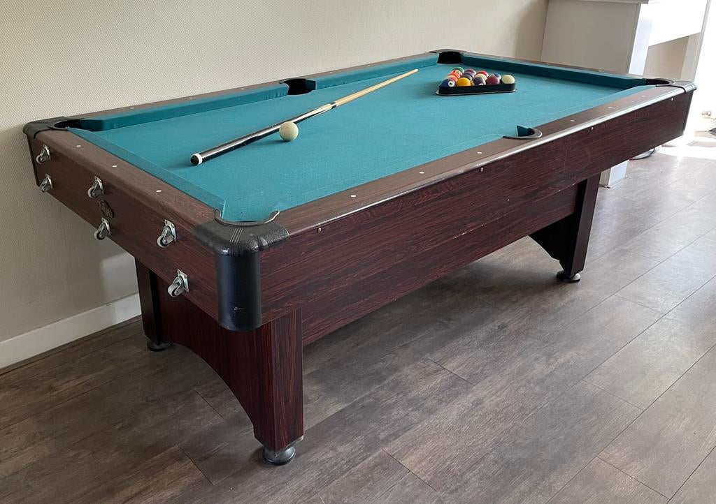 pooltafel 203 x 114 x 80 cm, Sport en Fitness, Biljarten en Poolen, Ophalen, Gebruikt, Pooltafel