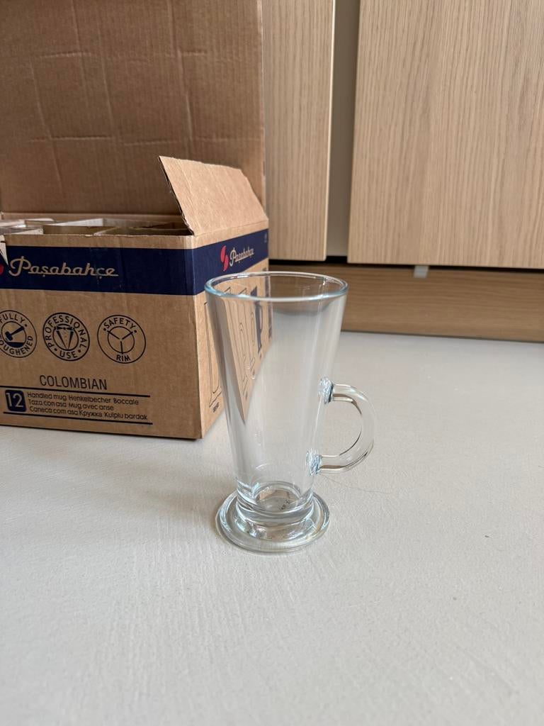 Pasabahce Colombian 26cl / 260ml voor Irish Coffee - 7 stuks, Verzamelen, Glas en Borrelglaasjes, Ophalen, Zo goed als nieuw, Overige typen