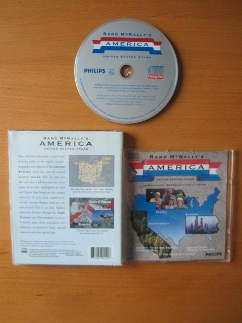 Rand McNally's America Atlas Philips CDI cd-i, Spelcomputers en Games, Games | Overige, Zo goed als nieuw, Overige genres, 1 speler