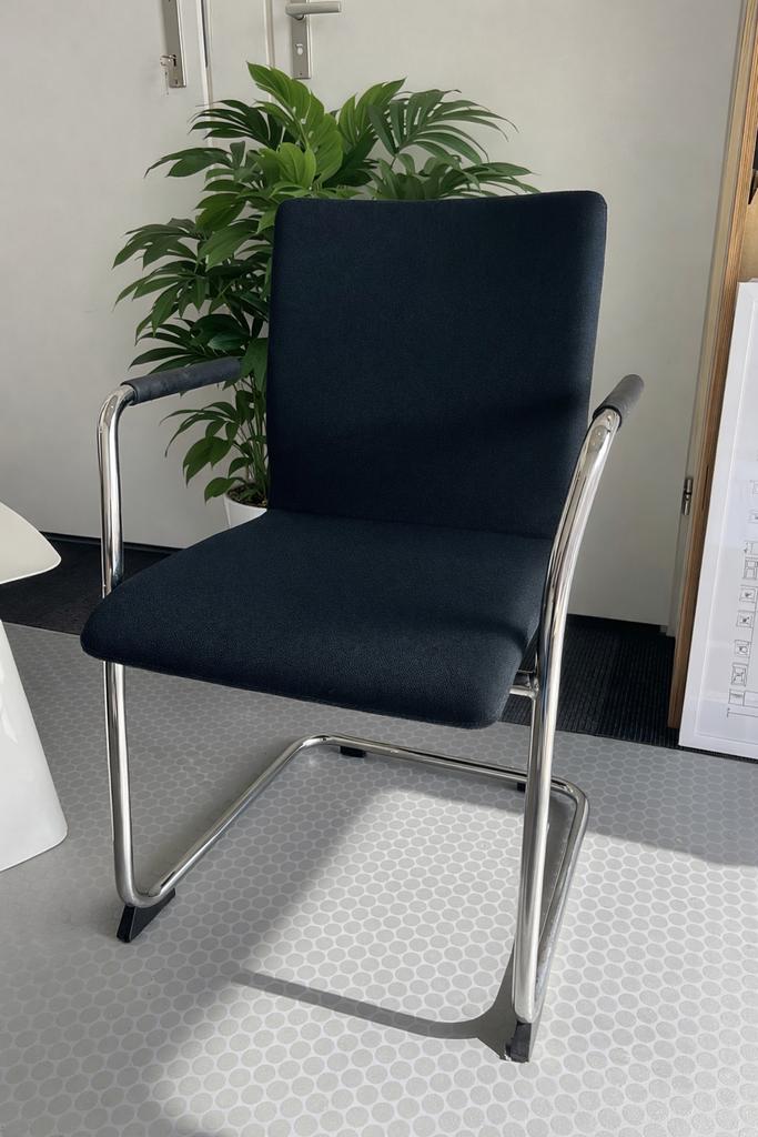 25 vergaderstoelen stoel Lande Ray Chroom design (Gispen), Ophalen, Geen, Leer, Zo goed als nieuw