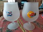 Twee Lipton Ice Tea glazen - Friese vlag en Lipton logo, Ophalen of Verzenden, Zo goed als nieuw