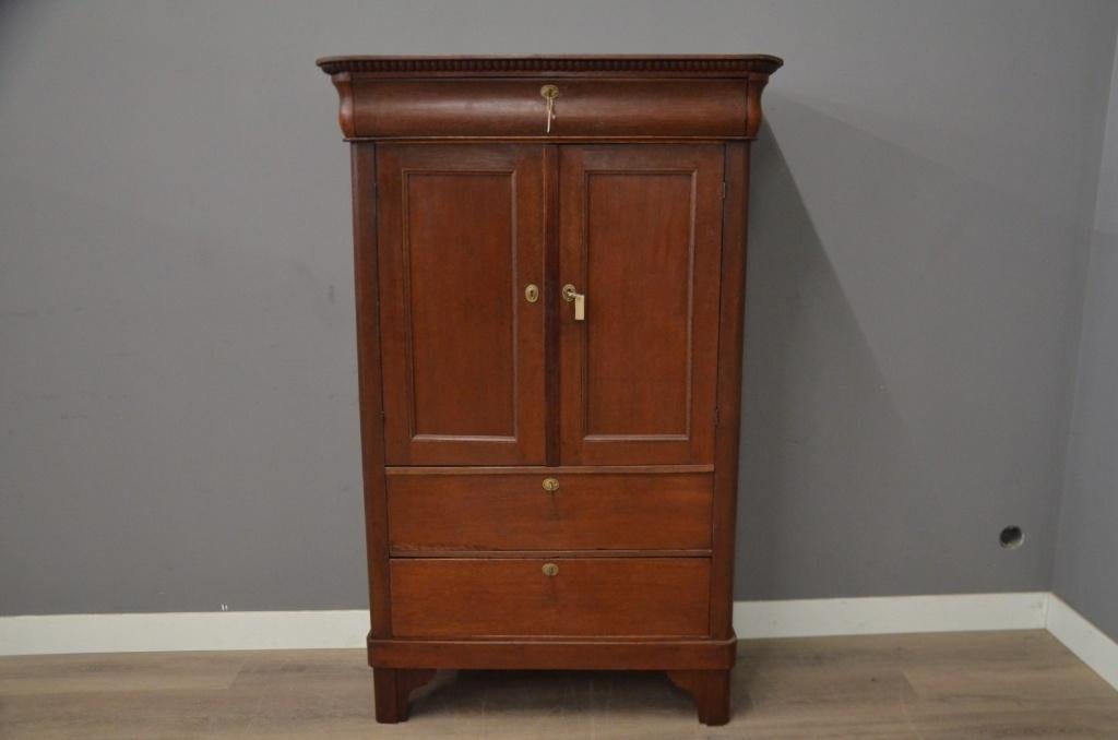 Antiek Vol Eiken Luier Kabinetje, Antiek en Kunst, Ophalen of Verzenden