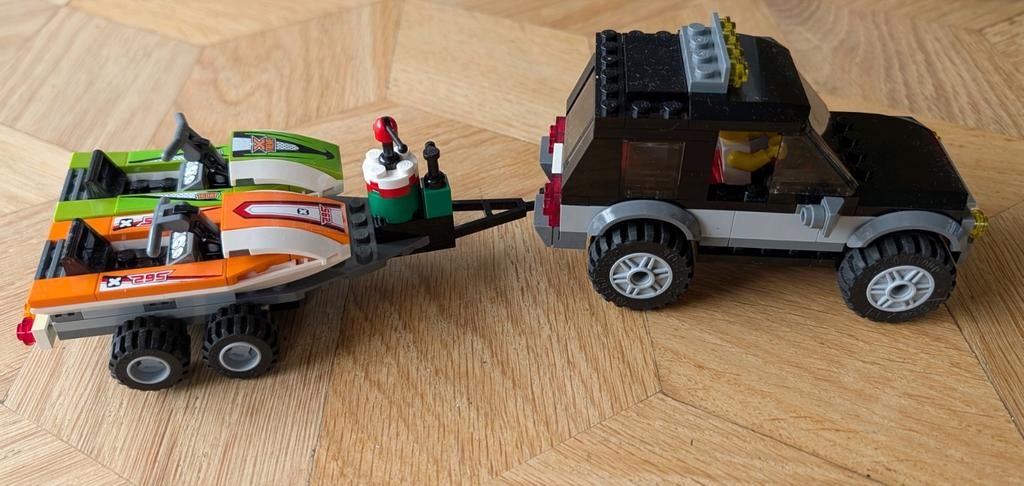LEGO City SUV met Waterscooters #60058, Compleet, Lego, Ophalen of Verzenden, Complete set