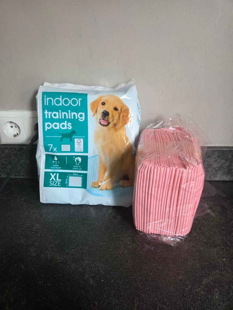 Indoor training pads puppy xl blauw en roze gratis, Ophalen