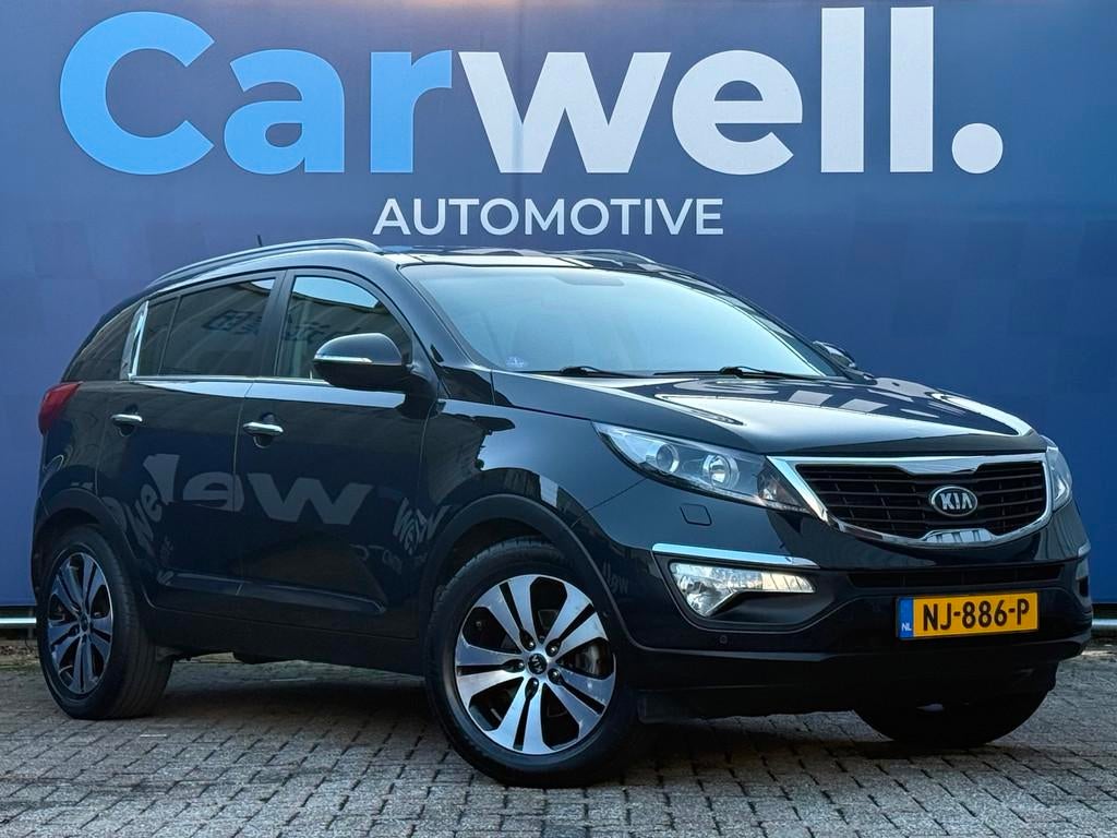 Kia Sportage 2.0 Super Pack |1e Eigenaar|Trekhaak|Leder|STLv, Auto's, Gebruikt, Zwart, 4 cilinders, Leder