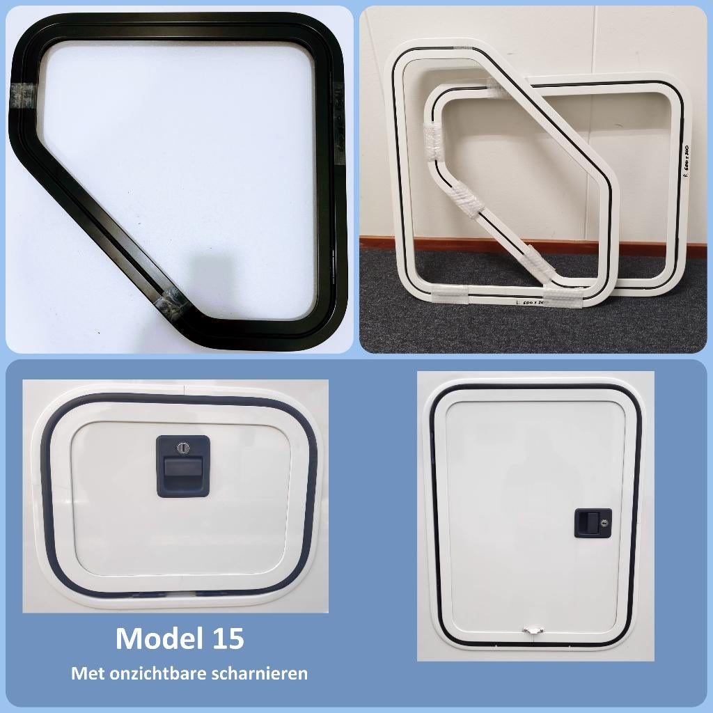 NIEUW!!! model 15 aluminium serviceluik of camper deur, Ophalen, Nieuw