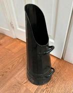 Vintage emaille kolenkit zwart - antiek model, Ophalen of Verzenden