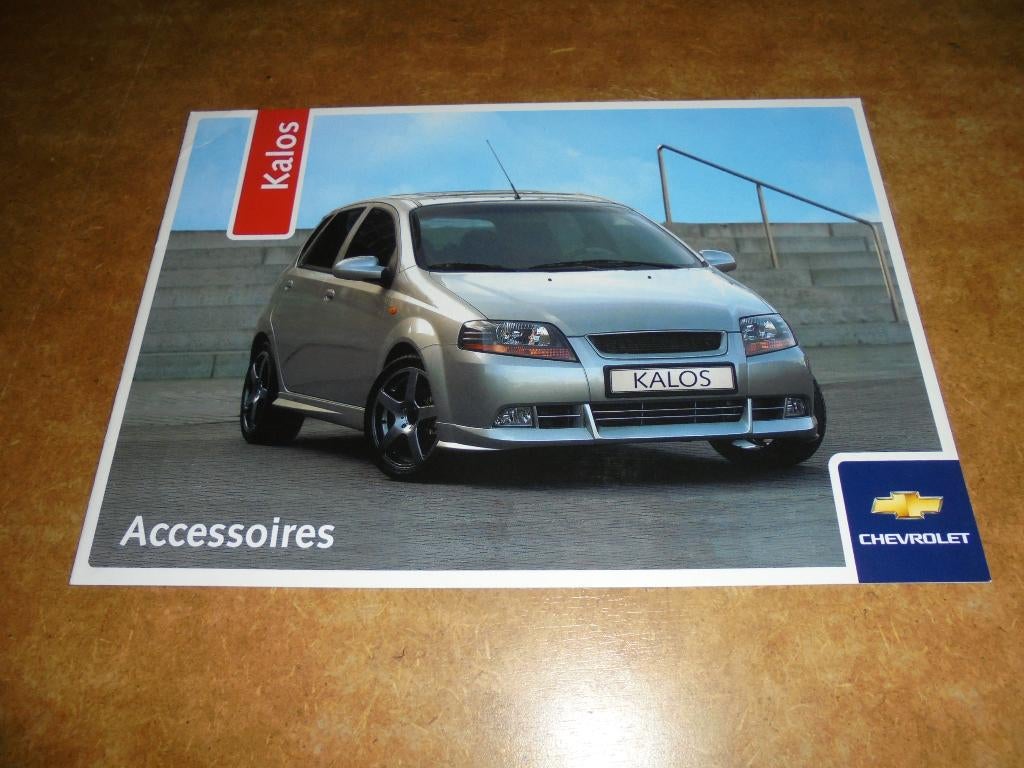 brochure Chevrolet Kalos accessoires  2005, Ophalen of Verzenden, Zo goed als nieuw, Chevrolet
