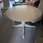 Stevige witte uitschuifbare tafel Ikea., Ophalen, Zo goed als nieuw, Rechthoekig, 50 tot 100 cm