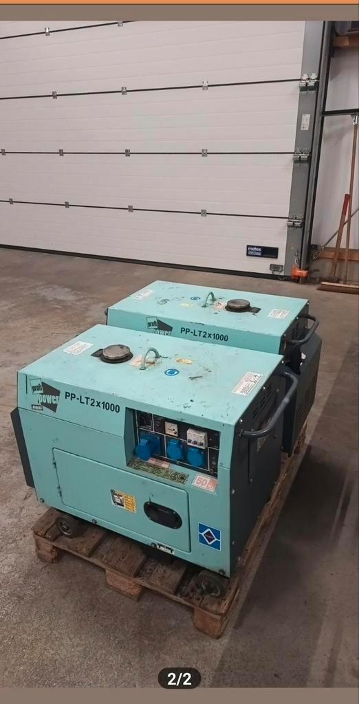 Stille 1500W Diesel Aggregaat - Superzuinig & Perfecte Staat, Doe-het-zelf en Verbouw, Aggregaten, Zo goed als nieuw, Dieselolie