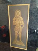 Brass rubbing afbeelding, Middeleeuwse ridder, Antiek en Kunst, Ophalen
